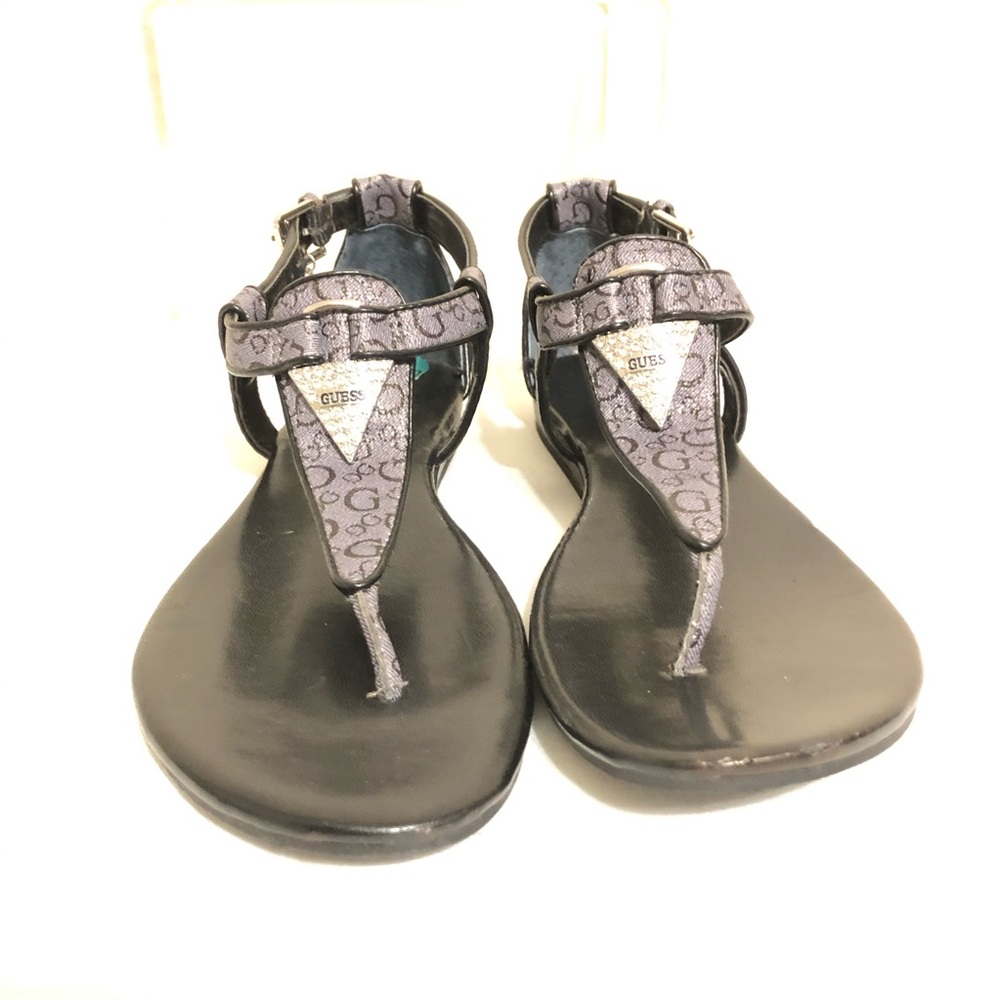 GUESS Black and Gray Sandals for Women